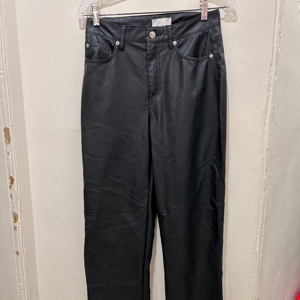 Faux Leather H&M Pants